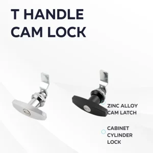Industrial T Handle Cam Lock Zinc Alloy Industrial Cabinet Door Latch Caravan Quarter Turn Trailer High Security Cylinder Lock