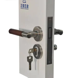 Interior Door Handle with Key and Mechanical Anti-Theft Door Lock Set