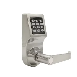 Interior Electronic Digital Door Lock with Mechanical Number Password and Lever Handle