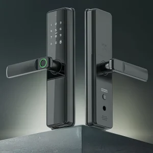 Interior Smart Fingerprint Lock WiFi Tuya Touch Code Electronic Lock for Household Bedroom Office Wooden Door