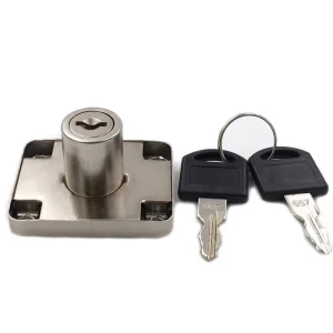 Iron Metal Cabinet and Furniture Drawer Lock for Home Desks and Dressers
