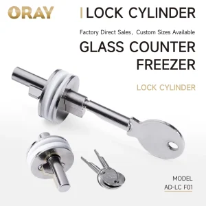 Jewelry Showcase Sliding Glass Lock Cylinder with Keys