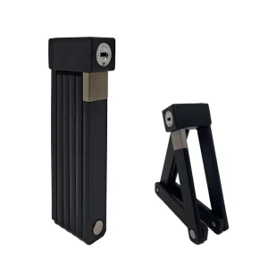 Jinjian Mini Portable Waterproof Sturdy Durable Cycle Folding Lock Security Anti theft Bike Lock