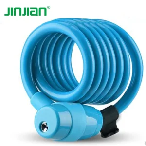 Jinjian Premium Bike Lock with 2pcs Keys Professional Bike Cable Lock Heavy Duty Bicycle Lock Strong Anti Theft Riding Equipment
