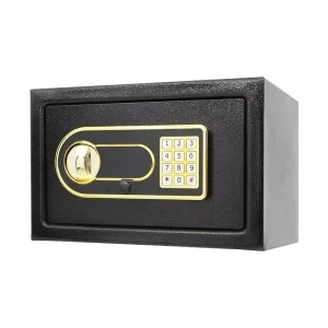 KD KD 17 Small Electronic Fireproof Steel Safe Box Key Lock Wall Mounted 1.5mm Thick Hotel Deposit Safe Home Office