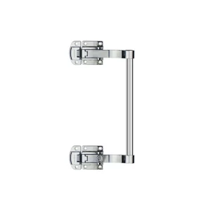 KUNLONG Zinc Alloy Bright Chrome Plated Cylindrical Handle Latch Lock with 50mm Backset for Oven Test Chamber Cabinet SK1 093 3T