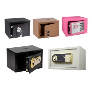 Key Lock Safe Cold Rolled Steel CE Certified Wall Mounted Home Hotel Use Anti Theft Prying Valuables Storage Customizable Colors