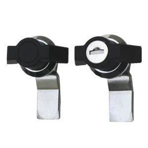 Keyless Black Zinc Alloy Turn Knob Lock ANSI Grade 1 for Metal Cabinets Doors and Boxes MS748