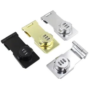 Keyless Combination Zinc Alloy 3-Digit Password Hasp Latch Lock for Drawer Cupboard Locker