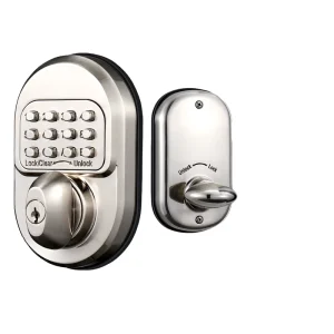Keyless Entry Deadbolt Door Lock Sabbath Shabbos Lock Zinc Alloy Commercial Grade 1 Rekeyable 100% Mechanical Low Power