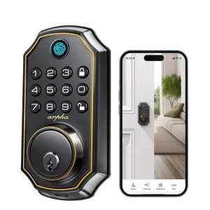 Keyless Entry Fingerprint Deadbolt Door Lock with Keypad, Auto-Lock and One-Touch Locking