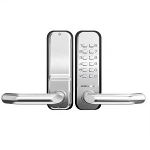 Keyless Mechanical Combination Door Handle Lock with 12-Digit Keypad