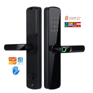 Keyless New Wifi Smart Lock Fingerprint Electronic Digital Security Digit Keys Electric Card Handle Ttlock Tuya Smart Locks Door