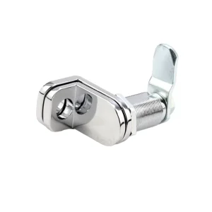 Keyless Zinc Alloy Quarter Turn Cam Latch with Padlock Loop Able Lock Cylinders