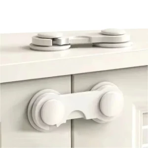 Kids Safety Plastic Cabinet Locks Anti Pinch Furniture Cupboard Icebox Microwave Oven Safety Locks Babies Cabinet Doors Easy