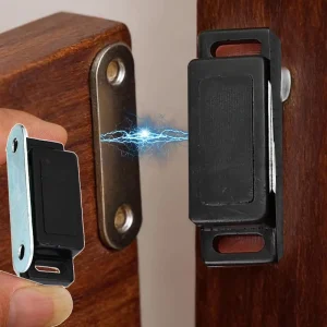 Kitchen Magnetic Cabinet Locks with ABS Soft Close Push Open for Bathroom Cupboard Wardrobe
