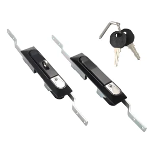 LG161 Industrial Zinc Alloy Black Coated Rod Control Locks for Metal Cabinets