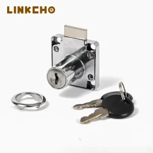 LINKCHO Modern Zinc Alloy Chromium Plated Furniture Locks Hardware Key Unlock School Outdoor Bathroom Office Desk Cabinet High