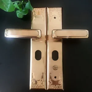 Large Entry Door Mechanical Lock with Key, Waterproof, Polished Finish