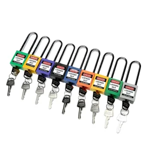 Laser Coding Cylinders Waterproof Steel Metal ABS Plastic Safety Padlock With Enhanced Security