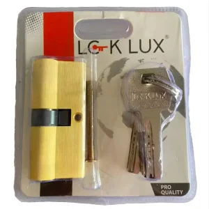 Lcklux Cylinder Hot Selling Modern Design Double groove Computer Double Turn Door Lock Zinc Shell Brass Cylinder High Security 3