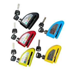 Lightweight Alloy Bike Lock Waterproof Safety Disc Brake Lock for Bicycles and Motorcycles with Alarm