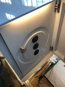 Luxury Hotel Key Lock Electronic Digital Stainless Steel Safe Box Anti Corrosion Valuables Protection Customized Size Cabinet