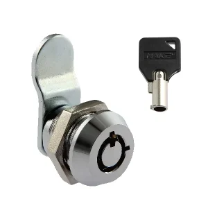 MK101AS 5 Factory Price Zinc Alloy Quarter Turn Cam Lock Cylinder Industrial Cabinet Locks Tubular Key Vending Machine Locks
