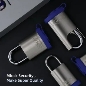 MOK IP68 Waterproof High Security 40 mm & 50 mm Smart Fingerprint Padlock Heavy Duty Container Locks