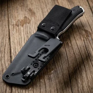 MOLLE LOK Kydex Scabbard Carrying Clip Nylon Belt Buckle K Sheath Waist Clip System Tactical Knife Scabbard Back Clip Assemblies