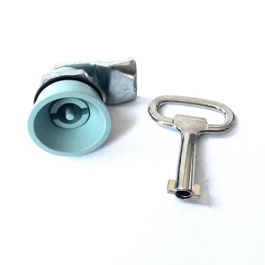 MS702 Cylindrical Lock Switchgear Cabinet Door Lock Distribution Box Lock ANSI Grade 2 50mm Backset 2 Keys Teal Color Factory