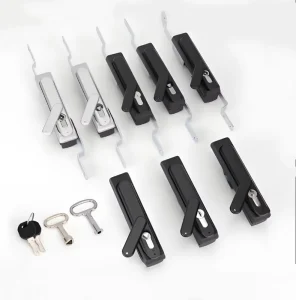 MS840 Furniture Linkage Lock Zinc Alloy Electrical Cabinet Lock Metal Key for Industrial Control Panels Distribution Boxes (Easy