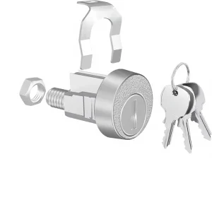 Mailbox Lock Replacement Key Nickel Finish Dustproof Waterproof Anti-Corrosion Model 804415