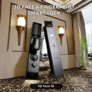 Manufacturer 3D Face ID Smart Fingerprint Lock with Palmprint Visible Intercom Keyless Entry Security WiFi