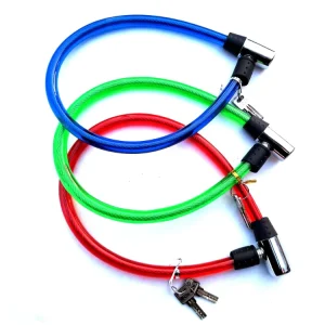 Manufacturer Direct Color Bicycle Wire Ring Stainless Steel Key Bike Lock