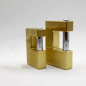 Manufacturer Golden Supplier Best Lock Padlock 50mm Rectangular Solid Brass Padlock Warehouse Lock