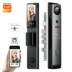 Manufacturer Smart Door Lock with Wi-Fi, RFID Card Access, Digital Video Intercom, ID and 3D Face Recognition