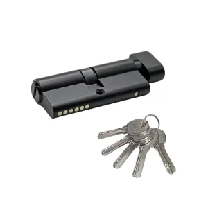 Matte Black 70mm SUS304 Euro Profile Lock Cylinder Anti-Snap Door Lock Cylinder