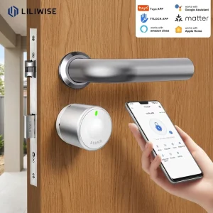 Matter Keyless Smart Key Turner Electronic Digital Retrofit Lock for EU Profile Cylinder