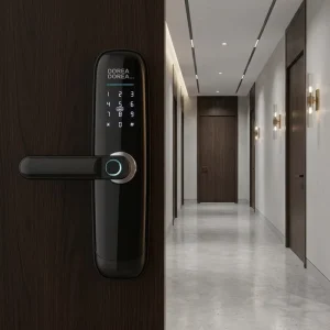 Matter Smart Door Lock with Camera Waterproof Electronic Exterior Door Lock for Houses