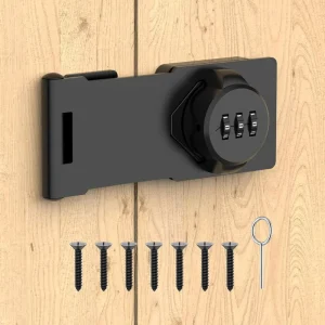 Mechanical Combination Rotary Hasp Cabinet Lock for Small Doors and Security Gates