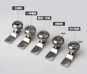 Mechanical High Safety Compact Cylindrical Lock Stainless Steel Industrial Cabinet Polished Finish