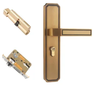 Mechanical Key Door Lock Indoor Wooden Doors Modern Minimalist Silent Anti Theft Design Vintage Style Aluminium Steel 70mm