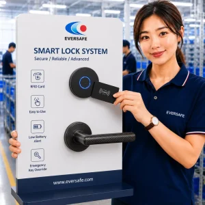 Mechanical Key Override Zinc Alloy T5577 Hotel Door Lock for Student Housing