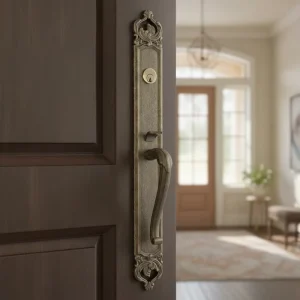 Mechanical Mortise Exterior Front Villa Wooden Door Lock Zinc Alloy Polished Anti-Theft Heavy Duty 3 Brass Keys ANSI
