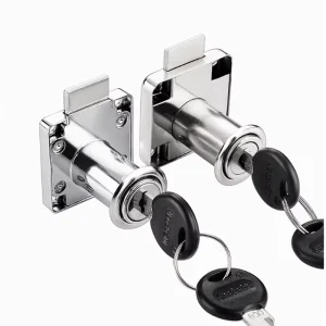 Metal Square Base Drawer Lock with Key for Filing Cabinets