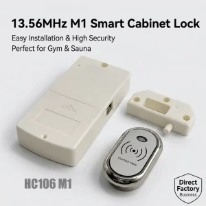 Mini 13.56Mhz M1 RFID Card Locker Smart Door Lock Electronic Smart Cabinet Lock For Sauna Room And Gym Fitness Swimming