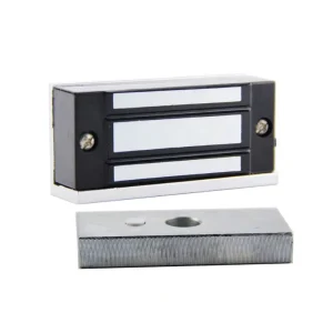 Mini Waterproof Magnetic Lock 12V 24V 100 lb 60 kg Capacity ANSI Grade 1 FCC CE Certified 80 mm Backset Cabinet Door