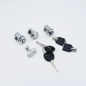 Miniature 19mm Chrome Finish Zinc Alloy Radial Pin Tubular Push Lock Cylinder for Tablet Battery Boxes