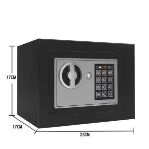 Modern Attractive Strong Mini Fireproof Electronic Digital Fingerprint Lock Customized Color Safe Box Home Locker Kids Money